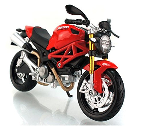 Maisto Ducati 1:12 Scale Motorcycles DUCATI Monster 696 Assembly Kit (Red)